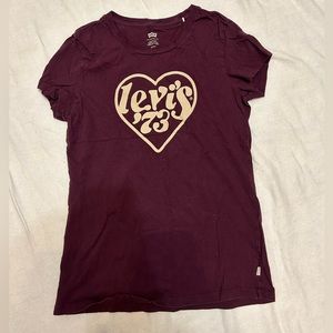 Purple levi's girls shirt